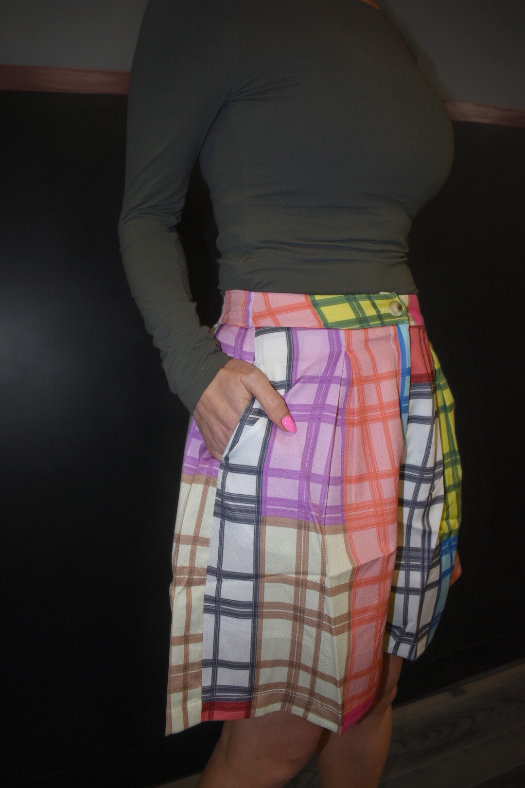 Bring Joy Plaid Shorts